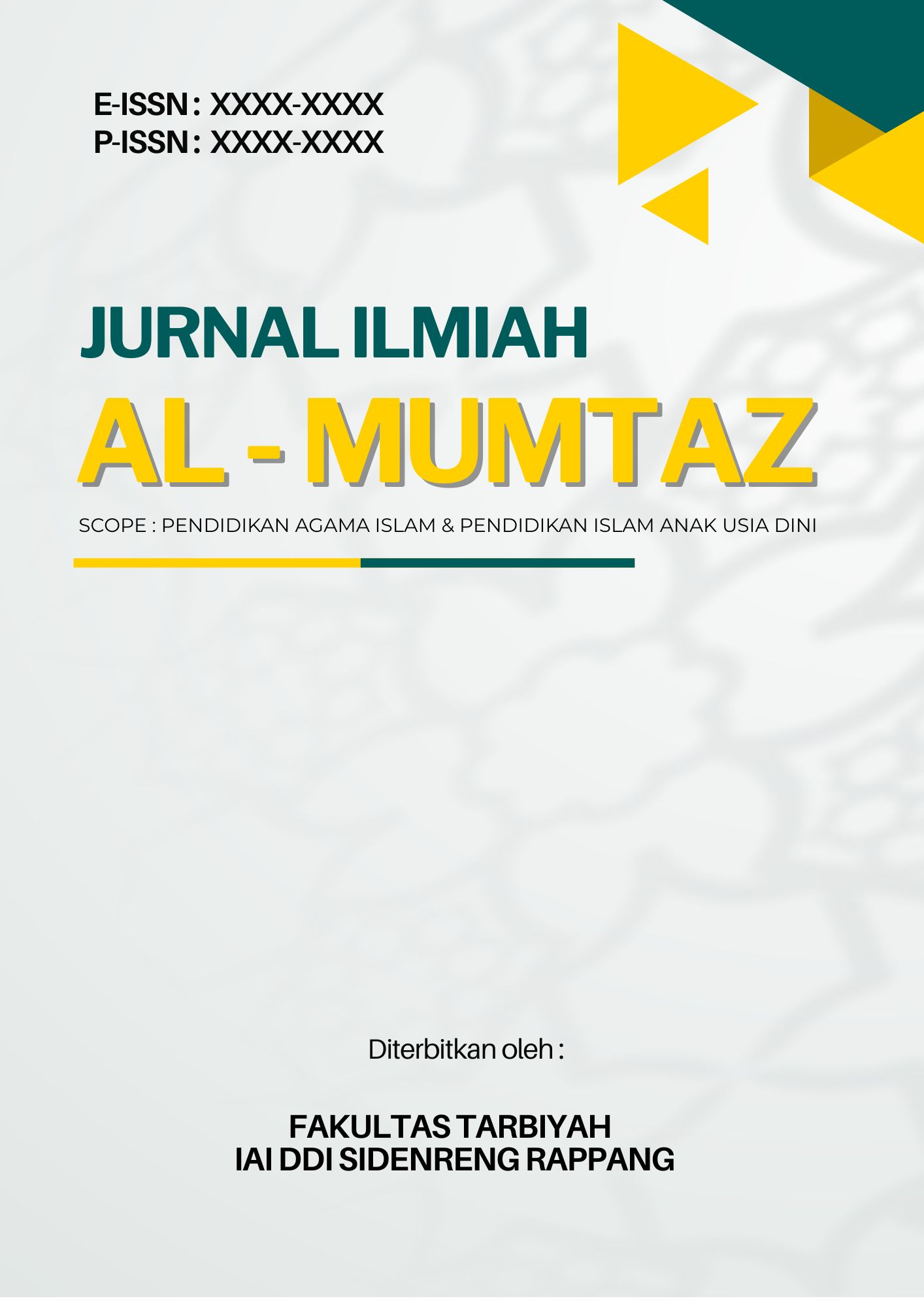 Al-Mumtaz : Journal of Islamic Religious Education and Early Childhood Education