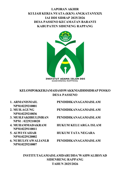 LAPORAN KKN DESA PASSENO