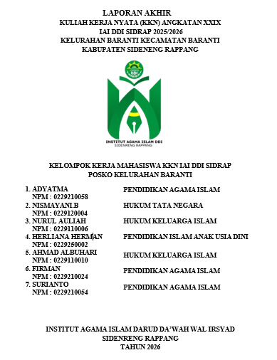 LAPORAN KKN KELURAHAN BARANTI